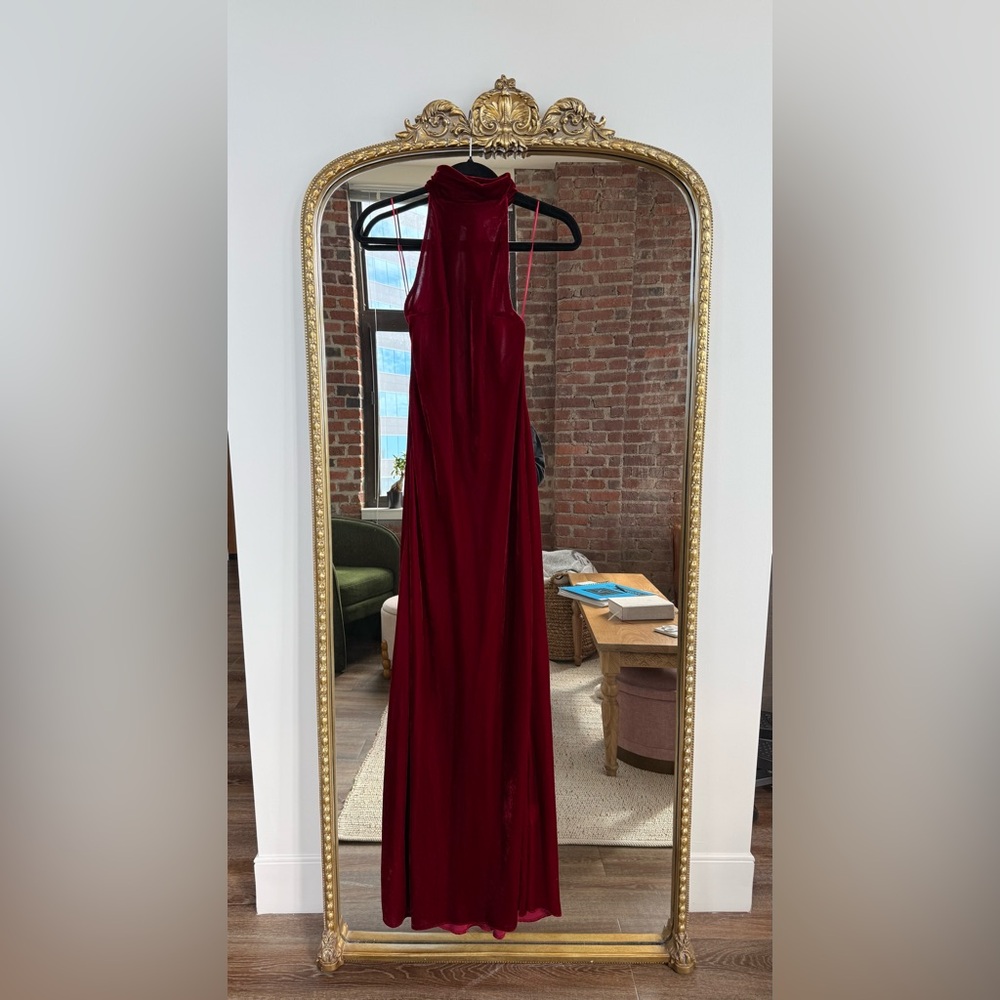 Zara Red Backless Dress